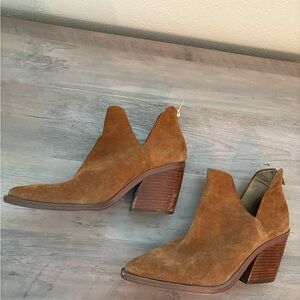 Vince Camuto Tan Suede Heeled Boots
